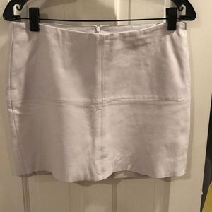 Bailey 44 White Leather Skirt Size 6